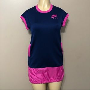 Nike Air Sport Dress Pink/Navy Blue Big Girls Size Medium